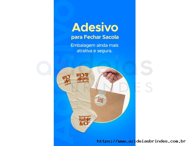 ADESIVO FECHAR SACOLA