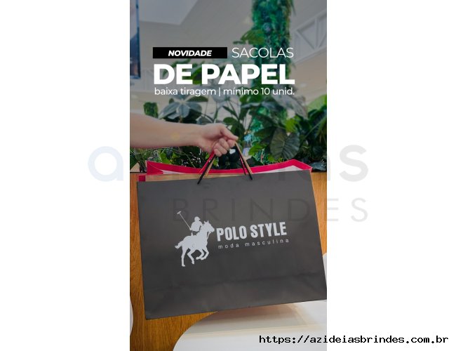 SACOLAS DE PAPEL V�RIOS TAMANHOS